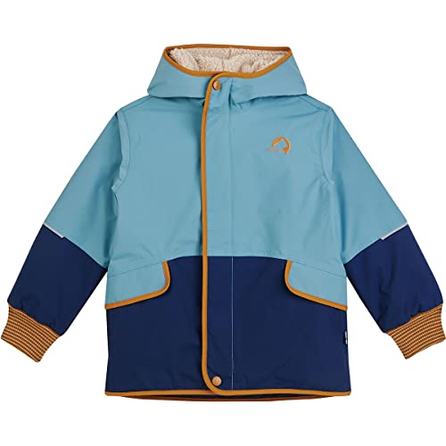 Finkid Kinder Moska Mukka Jacke, Smoke Blue-Cinnamon, EU 80-90