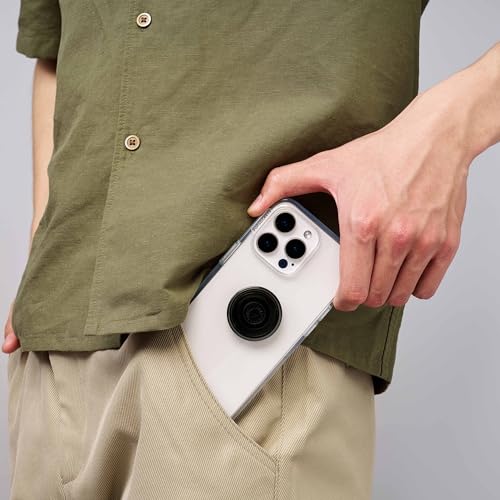 Image of PopSockets Adhesive Phone Grip, Holder, Phone Stand, Black - Translucent Black Smoke
