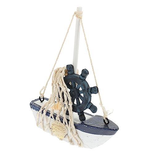 Garneck Mesa De Jantar Decoração Estante Decoração De Mesa De Madeira Decoração De Veleiro Decoração