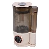 CHEOTIME Electric Juicer Beige 1500ML Quiet Versatile Blender with 8 Preset Programs Heat Preservation Function Round Screen for Smoothie Soy Milk Hot Soup