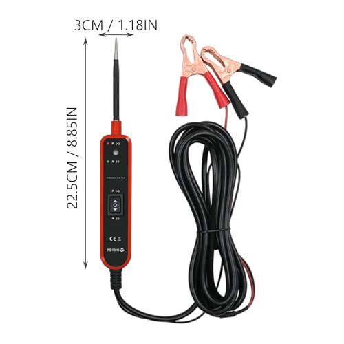 Pluma de prueba de circuito automotriz para localizar cortocircuitos y fallos de corriente 5