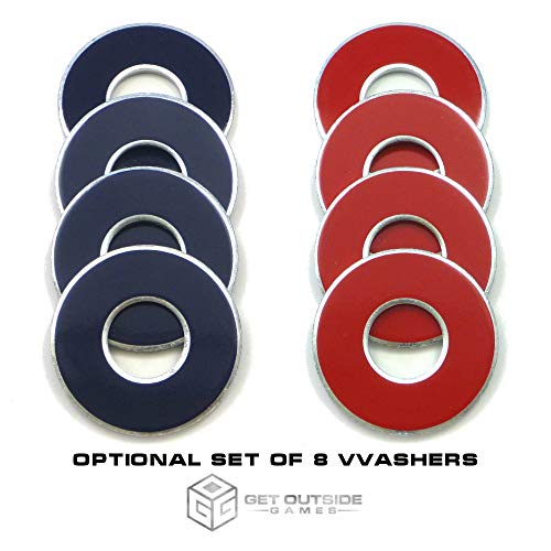 image for Get Outside Games Premium 3 Hole Washer Toss Washers Game Boards (Gray