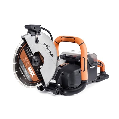 R260DCT-Li Cordless 260mm Disc Cutter with Automatic Water-Fed Dust Suppression and Premium Thin Kerf Diamond Blade Cut Off Saw for Cutting Concrete Stone Brick Roof Tile & More Bare
