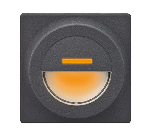 Balise SHERPA encastrable 230V avec enjoliveur ambre pour balisage