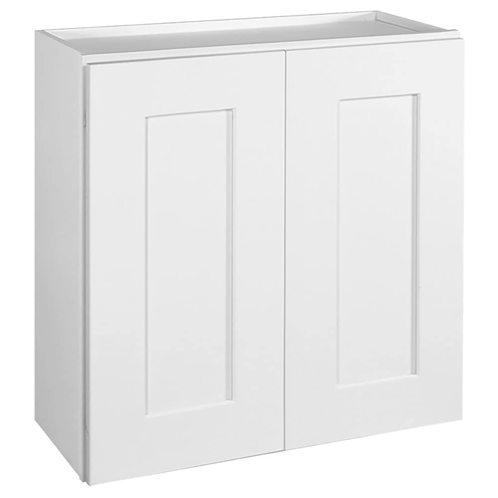 Design House 561571 Brookings Unassembled Shaker Tall Wall Kitchen Cabinet W2424, 24x24x12, White