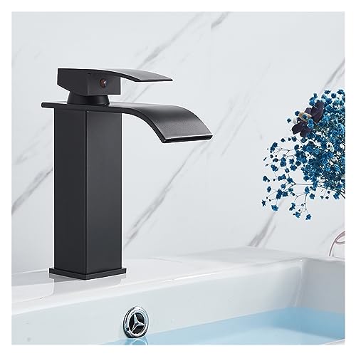 Robinet cascade de salle de bains anti-éclaboussures bronze noir - 4