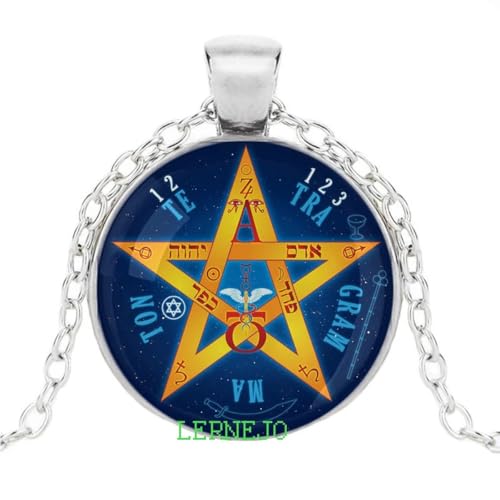 Collar de Amuleto Tetragrámaton Biblia Hebrea para Regalo