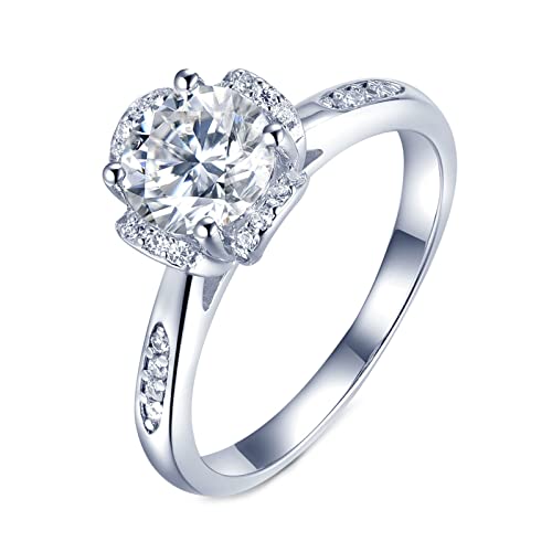 Bague moissanite pour mariage femme KnSam argent 925 au quotidien