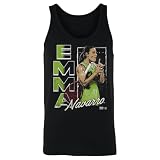 500 LEVEL Emma Navarro Vertical Men's Tank Top (Black, X-Large)