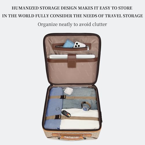 Monica Muse Classic Boarding Travel Box Luggage, 20 inch, Fashionable Premium Trolley with TSA Lock & Spinner Wheels, Wear Resistant and Drop Resistant, Large Capacity Carry-On Cabin Bag by Monica Muse - Image 2