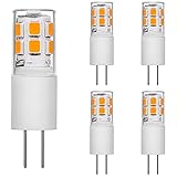 leuchtmittel sockel g4 5. CE RoHS, 2 Jahre Garantie. G4 LED-Leuchtmittel, JC Bi-Pin-Sockel, 1,2 W AC/DC 12 V, 15 W T3 Halogen-Leuchtmittel, Ersatz-Lampen, Landschafts-Lampen, 5 Stück (warmweiß)