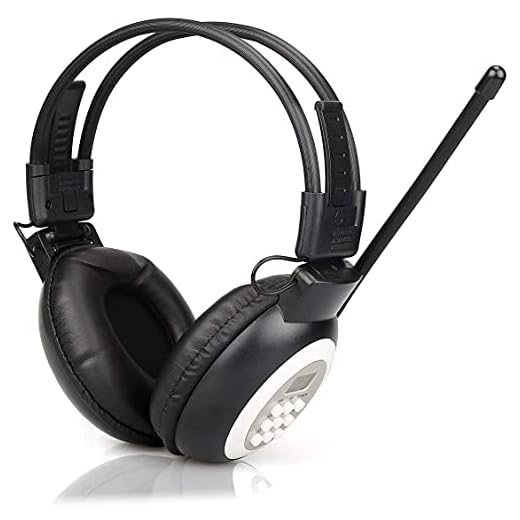 Retekess TR101 Headphone FM Radio, Wireless Radio Headset with AUX, FM Receiver Headphones for Walking, Ear Muffs Radio for Mowing, AA Battery Powered