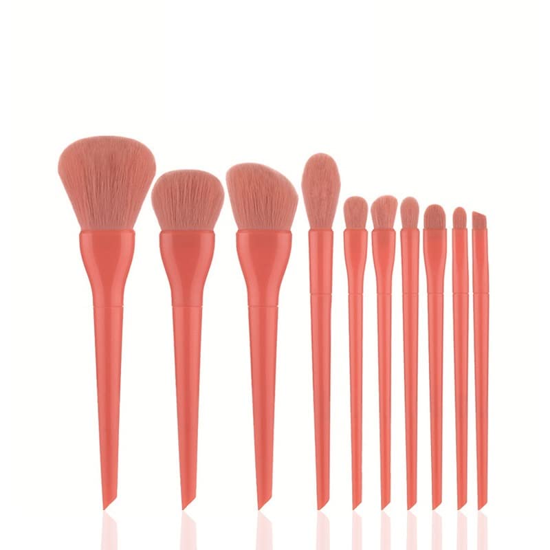 MADALIAN Loose Brush Full Set Concealer Eyeshadow Foundation Brush Beauty Tools 10 Makeup Brush Set(Color:D) - Image 3