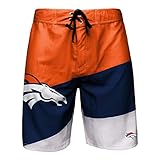 NFL Denver Broncos Mens Color Dive Swim Boardshorts, Team Color, XL