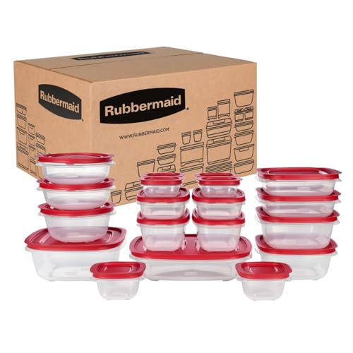 Image of Rubbermaid EasyStore Containers, 38-Piece Set, Food Storage Containers, Food Storage Containers with Lids