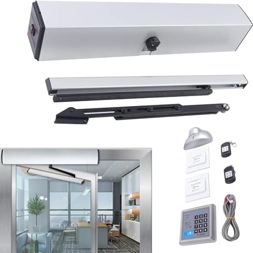 Ouvre-porte électrique à battant SW100 avec bouton-poussoir et télécommande pour maison