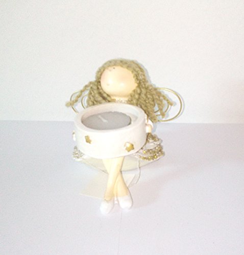 Regalidea Poupée alée avec porte-linge en porcelaine peinte à la main