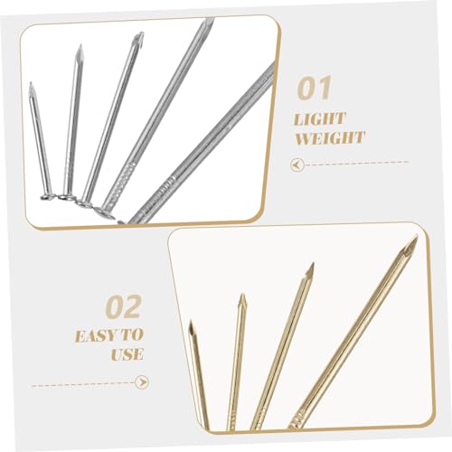 Image of DOITOOL Assorted Wall Nails 400pcs Picture Hanging Nails Iron Hardware Easy Install for Wall Decor