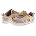 Josmo Winnie The Pooh Sneakers for Girls and Boys - Honey Bear Shoes Laceless Strap Closure Sneaker Kids Shoe - Beige Yellow (Size 4 Infant)