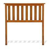 Fashion Bed Group Oxford Twin Wood Headboard (Headboard Only), Solid Wood Construction, Fits Standard Bed Frames, Traditional Bedroom, Maple Finish