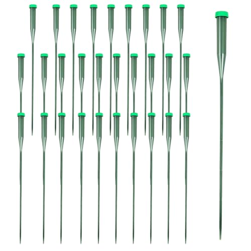 Zubehors Floralwasser-Röhrchen - Grüne 30 Stück Wasserröhrchen | Gartenbedarf Für Basteln, Mit Tipps, Als Knospenhalter Für Lilienwurzeln, Mit Hüllen Und Gestell, Für Test-Staubgefäße, Seidenpflanze,