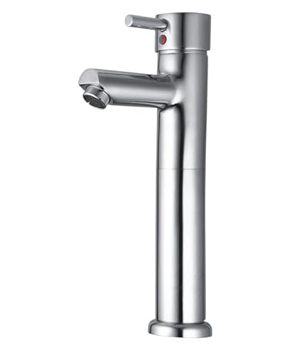 THOISEWELT Bathroom Kitchen Sink Basin Mixer Long Braided Hoses Pop-up Brass Material Chrome Finish 40mm Cartridge (FR-09-205)