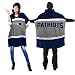 NFL New England Patriots Hoodie Poncho, 70.5 x 32-Inch, Blue