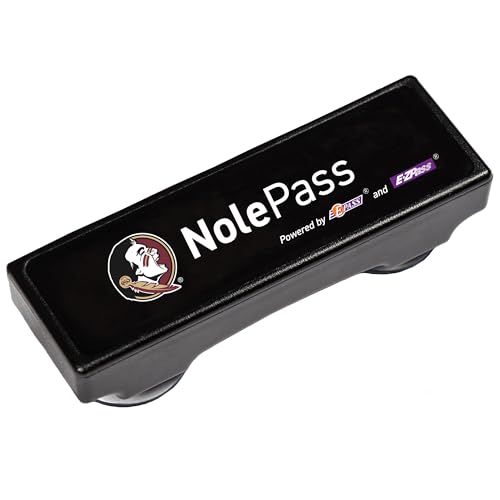 FSU Nole Uni Prepaid Portable Toll Pass by E-PASS – Works in 19 States Including FL, GA, NC, VA, WV, MD, DE, NJ, NY, PA, MA, RI, NH, ME, OH, in, IL, KY, and MN