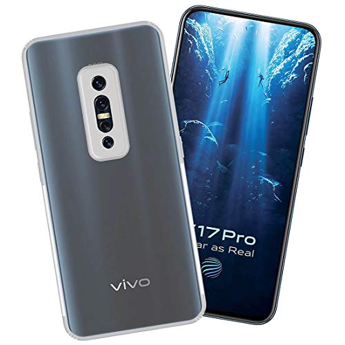 Image of Amazon Brand - Solimo Anti Dust Plug Mobile Cover (Soft & Flexible Back case), for Vivo V17 Pro (Transparent)
