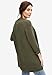 Ellos Women's Plus Size Open Front Waffle Cardigan | Oversized Long Lightweight Sweater - S, Black
