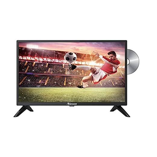 Norcent 24 Inch 720P LED HD Backlight Flat DVD Combo TV, VGA USB HDMI Digital TV Tuner Cable, Build-in DVD Player Dual Channel 3W Speakers Monitor Television (24 inch)