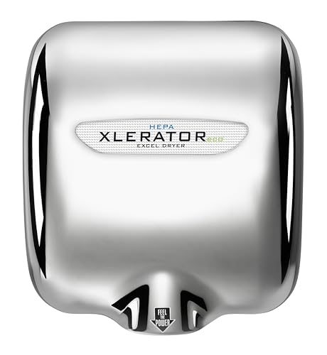 XLERATORECO Hand Dryer with Electrostatic HEPA (eHEPA) Filtration, High-Speed, Energy-Efficient, 110 Volts, XL-C-ECO-H-110V