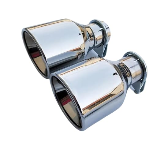 Embouts d'échappement 51mm de voiture avec silencieux en acier inoxydable 102mm