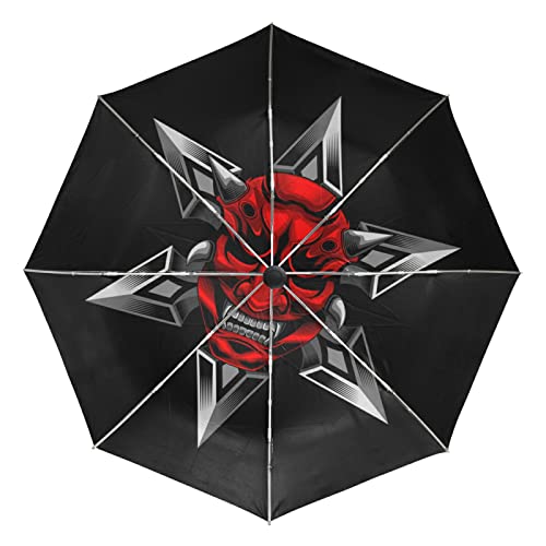 Parapluie coupe-vent automatique samouraï protection UV pliant