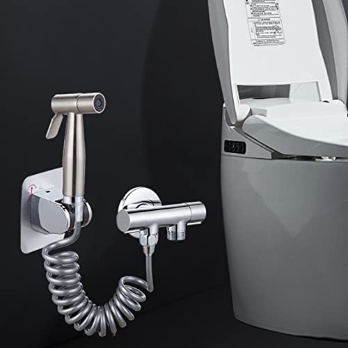 Tête pulvérisation toilette portable au design chromé durable - 3