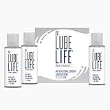 LubeLife Water-Based Anal Lube for Men, Women & Couples – Personal Lubricant Safe for Ingestion, Toy & Condom Compatible, Water Based Lubricant Gel for Privacy & Intimacy (Travel Pack, 3 x 2 Fl Oz)