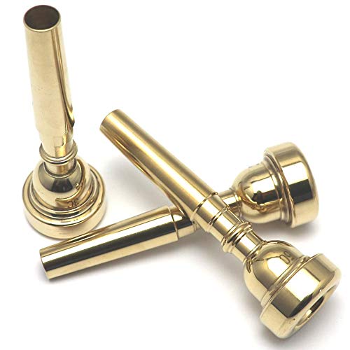 Ayubousa Gold Plated Trumpet Mouthpiece 7C Compatible With Yamaha Bach Conn King Replacement Musical Instruments Accessories #TOP3