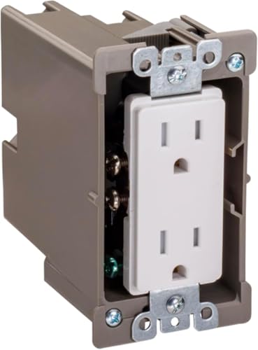 Image of SmarToggle Single Gang Retrofit Wall Box - Old Work Electrical Box for Stud or No-Stud Mount | 1-1 /2 inch Toggle Depth | Smart Device, Outlet, or Switch PC Wall Box | Rated 50 lbs Load
