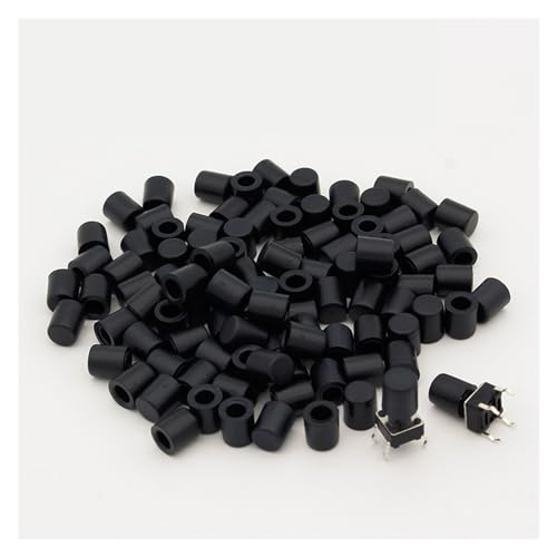 Capuchon en plastique noir G62 protégeant les boutons tactiles 6x6mm de l'usure