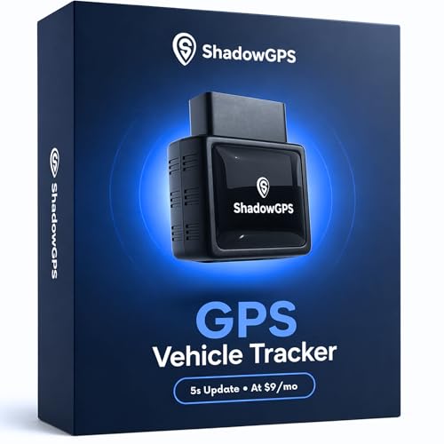 Real-Time GPS Tracker for Vehicles – $9/Month – Plug & Play Car Tracker Device for Business Vehicles with Trip History, Driving Alerts & GeoFence – Accurate, Easy Setup