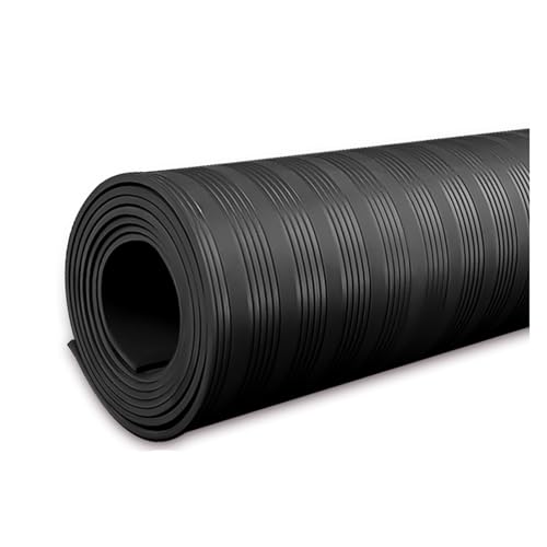 Commercial Dielectric Non-Conductive Switchboard Mat, Insulating Floor Matting for Distribution Room/ Power Supply Station Use, Electrical Safety Mats 3' Width X 3' Length(Black,1/3