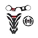 Galaa Store - Adesivo per serbatoio in carbonio, per forcella con morsetto superiore a triplo albero, compatibile con SUZUKI GSXR GSX-R 750, 600, 1000, colore: MULTI)