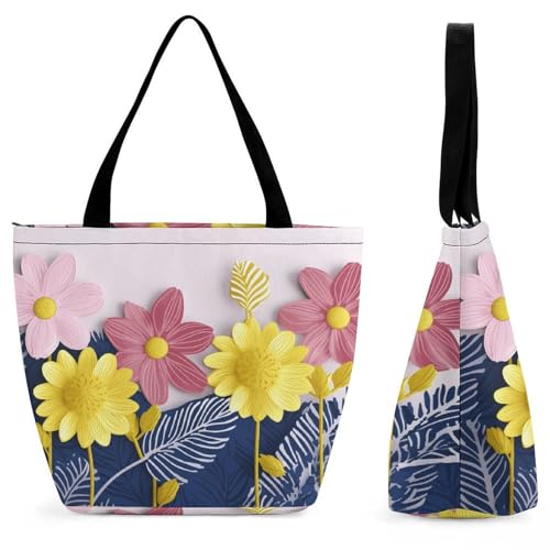 Sac fourre-tout décoratif à fleurs pour en finir avec les cabas sans style