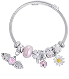 XOYOYZU Charm Bracelets for Girls Cute Cartoon Friendship Bracelets Adjustable Bangle Gifts for Girls DIY Jewelry Angel