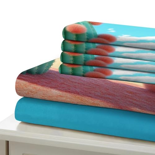 Parure de lit qualité hôtelière ultra douce 260 x 220 cm imprimé végétal - 6