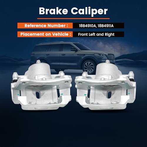 Image of 2 Pcs Front Brake Calipers w /Bracket Fit for 2004-2012 Chevrolet Malibu, 2005-2010 Pontiac G6 Solstice, 2007-2009 Saturn Aura Sky, Disc Brake Caliper Replace for 18B4910A 18B4911A