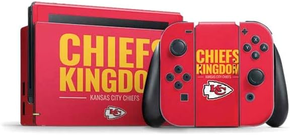 Skinit Decal Gaming Skin Compatible with Nintendo Switch Bundle - Officially Licensed NFL Kansas City Chiefs Design