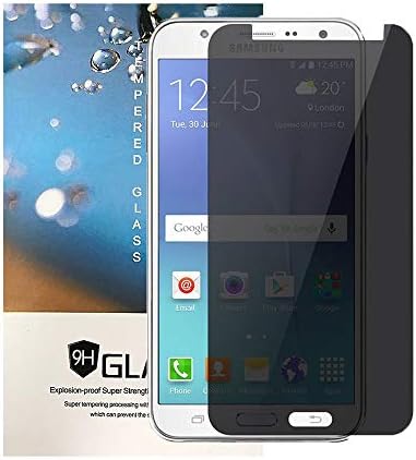 Galaxy J7 Privacy Screen Protector, Tiamat Full Screen Tempered Glass Anti-Scratch Anti-Fingerprint Anti-Spy Privacy Film for Samsung Galaxy J7 2017 2018 Release (Clear)