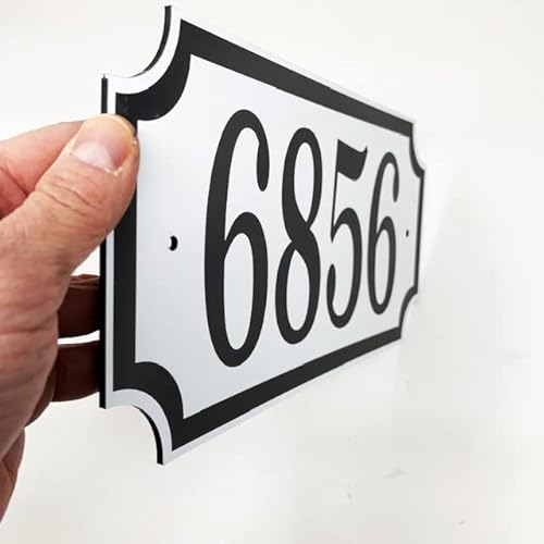 Address Plaque - Personalized Address Sign Displays Your House Number. Rectangle With Cut Out Corners. Made In Usa Custom & Economical Address Plaque - Crs116 #TOP6