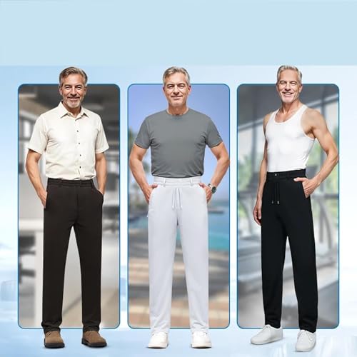 Meshirons - Ice Silk Mesh Panel Casual Pants, Quick-Dry & Breathable, Comfortable Fit for Men4